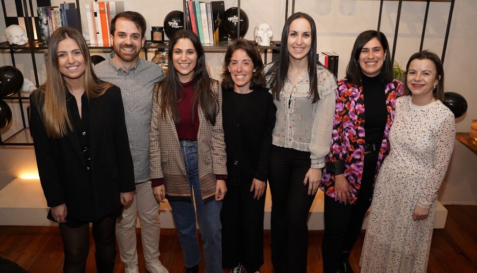 Algunos de los miembros de Igata, en la celebración de su quinto aniversario en A Coruña.