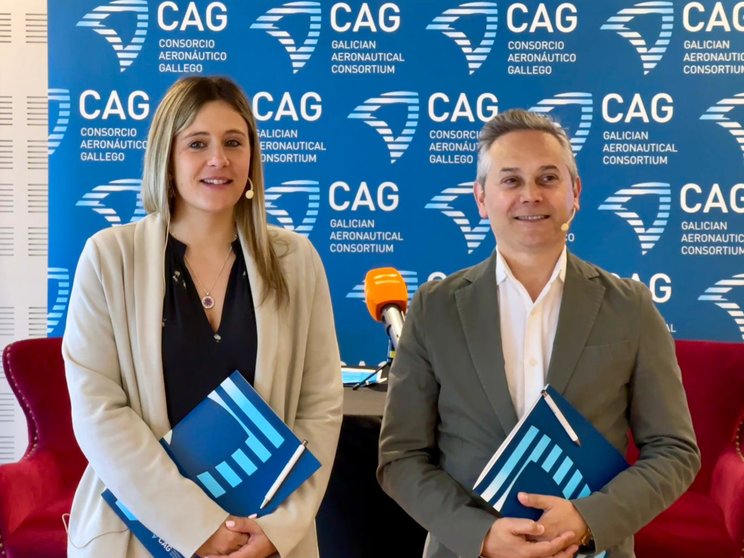 Jennifer González y Enrique Mallón presentaron los detalles del 6º Congreso Internacional Aeronáutico y Espacial.